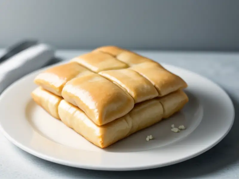 Boureks mit Tofu, Zwiebeln und Sesam