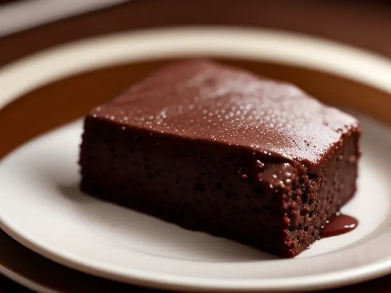 Brownie al cioccolato preparato al microonde