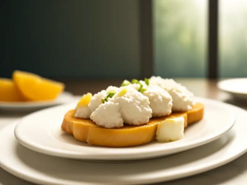 Bruschetta met appels en ricotta