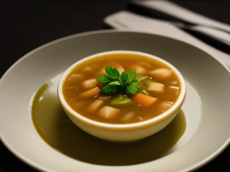 Caldo clarificado em duas etapas
