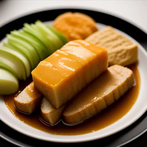 Caldo de osso com cartilagem, torradas quentes