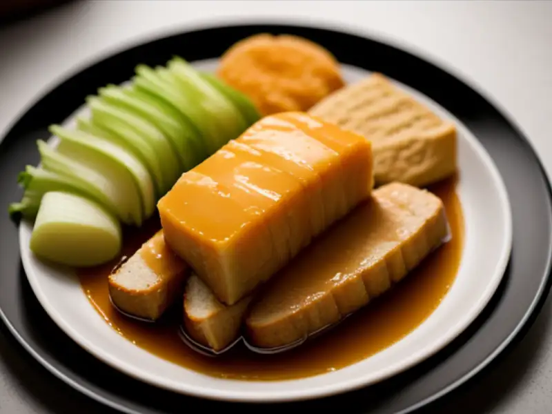 Caldo de osso com cartilagem, torradas quentes