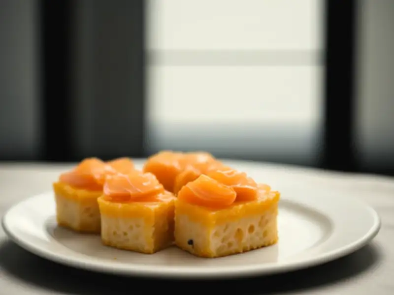 Canapés de mousse de salmão defumado