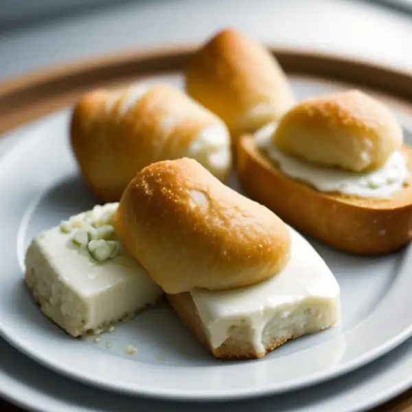 Canapés au bleu et à la crème