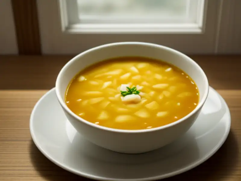 Canh bún rạm (sopa de aletria com caranguejo de água doce)