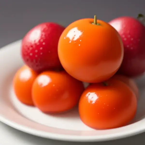 Lollipops, fruit-flavored candies on a stick