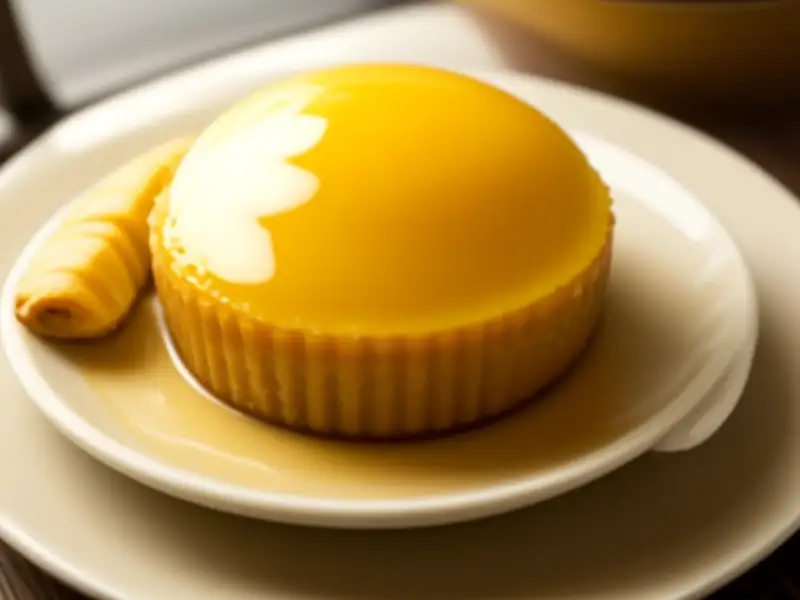 Cassava cakes with honey