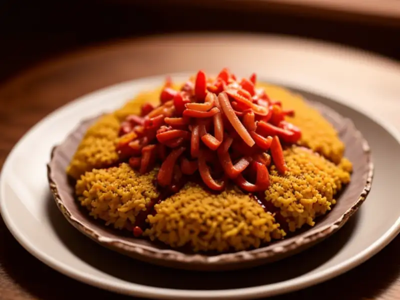 Chammanthi podi: pó de coco torrado com pimenta