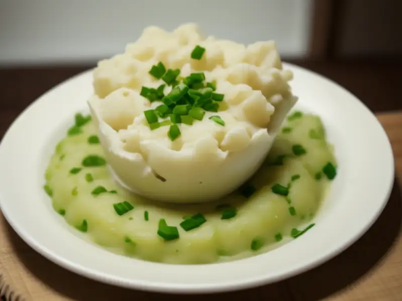 Champ (purê de batata irlandês com cebolinha)