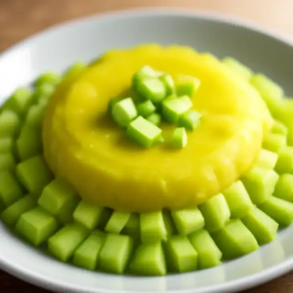 豆腐和 chayote 煎饼