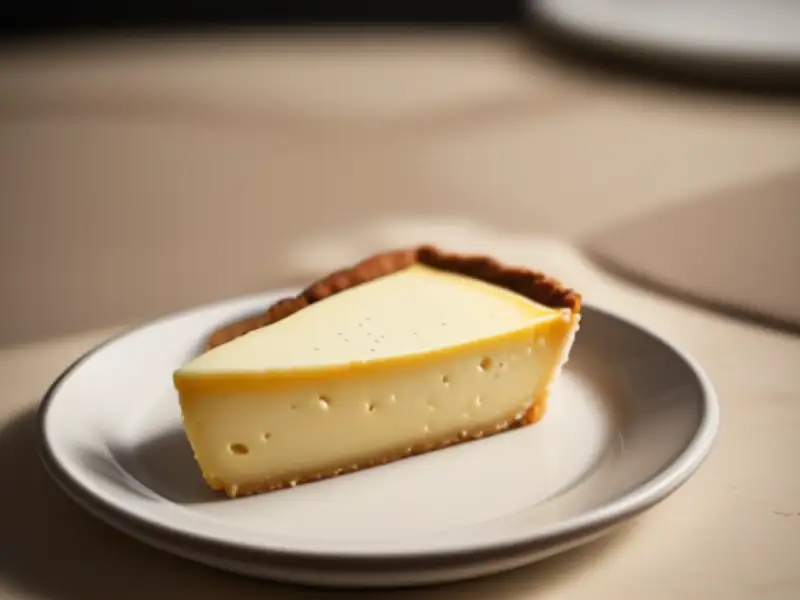 Cheesecake islandês com barras de chocolate
