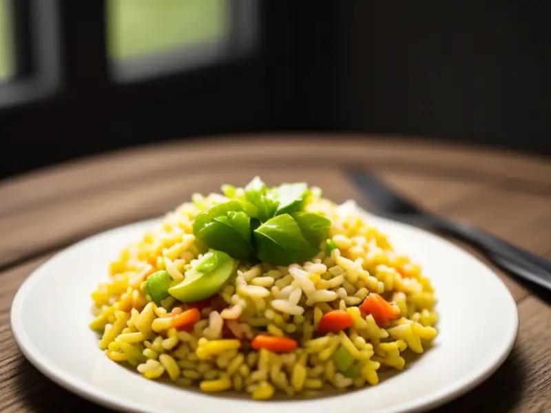 Chicken and vegetable rice