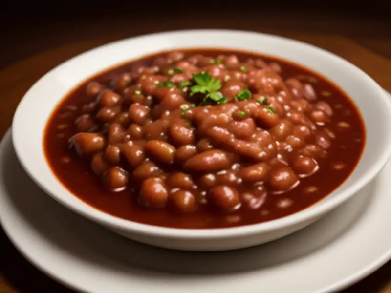 Chili Colorado: mięso gotowane w sosie z papryki chili