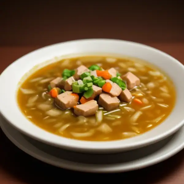 Chinese noodle soup with pork