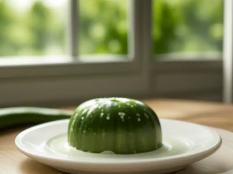 Chłodnik cremoso de abobrinha (sopa fria)