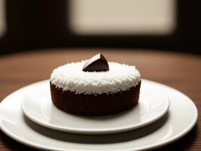 Chocolade- en kokos taart