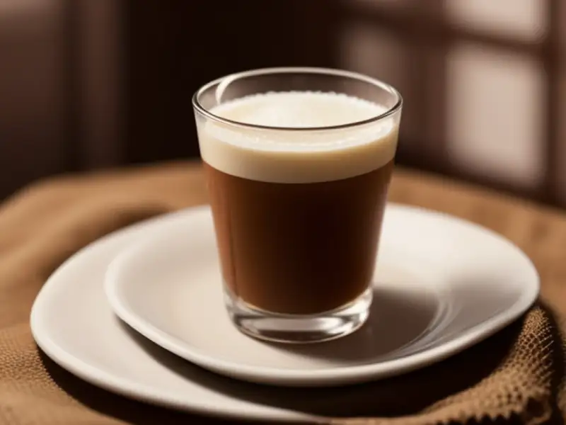 Chocolate quente brasileiro com conhaque