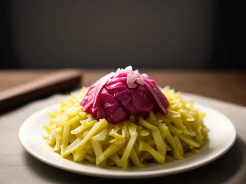 Chucrute caseiro com beterraba