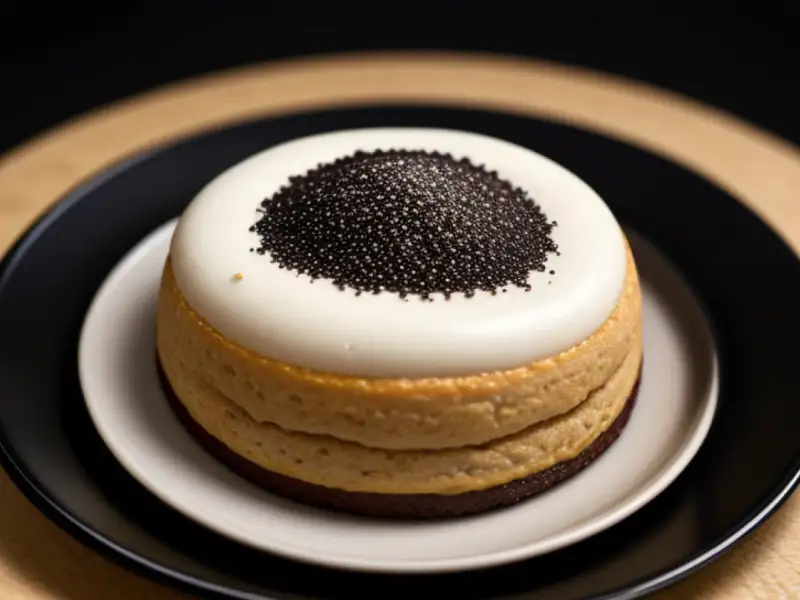 Chunga pitha de arroz preto e coco