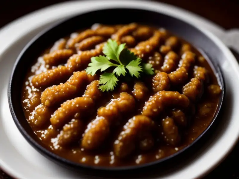 Chutney de berenjena con tamarindo y cilantro