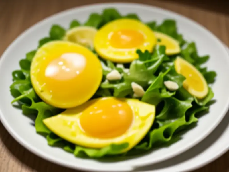 Ciorbă de alface com omelete