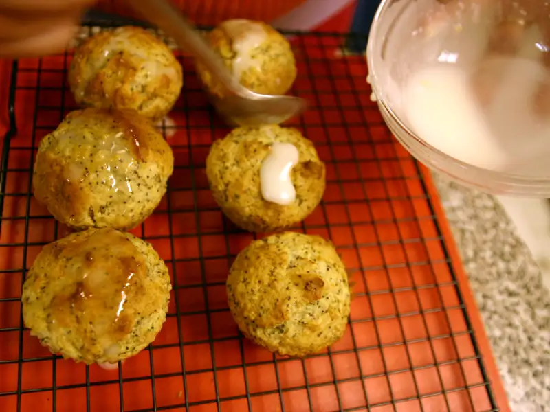Citroen- en pompoenpitten muffins
