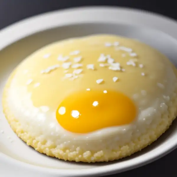 Sommerse coco-bolletjes, gemaakt van kokos en eiwit