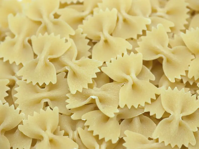Farfalle: cocción de las pastas con forma de mariposa