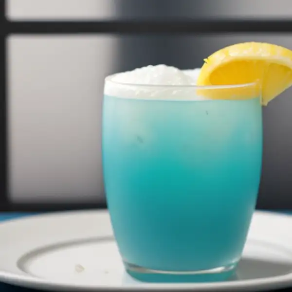 Azurro, een blauwe cocktail met tropische vruchten