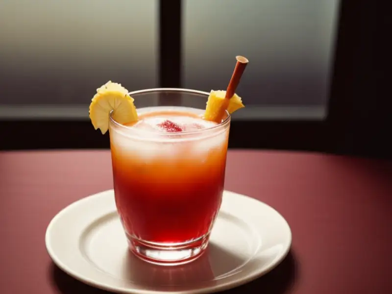Cocktail „Prinzessin“ mit Rotwein und Guarana