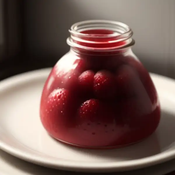 Compote de framboises en bocaux, sans cuisson du fruit