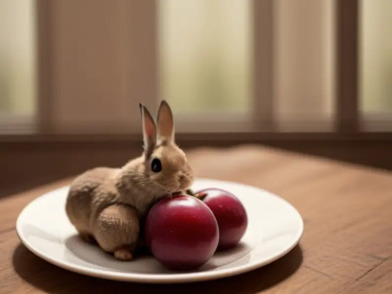 conejo con ciruela