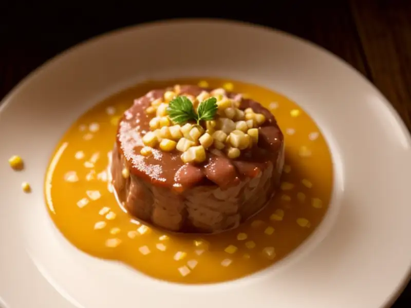 Confederate-style pork and beef stew with corn