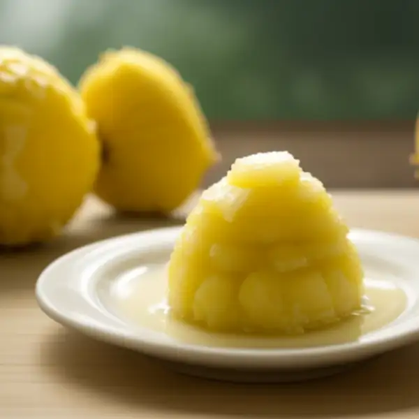 Confiture d'ananas maison, citron et sucre