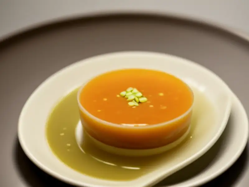 Consomê juliana com caldo de galinha