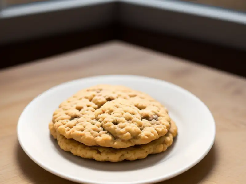 Cookies macios de aveia e passas