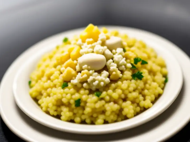 Couscous with mushrooms