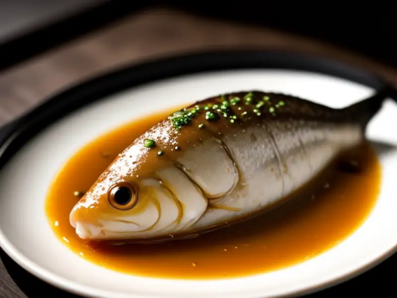 Chou guiyu, perca-mandarim fermentada e braseada de Huizhou