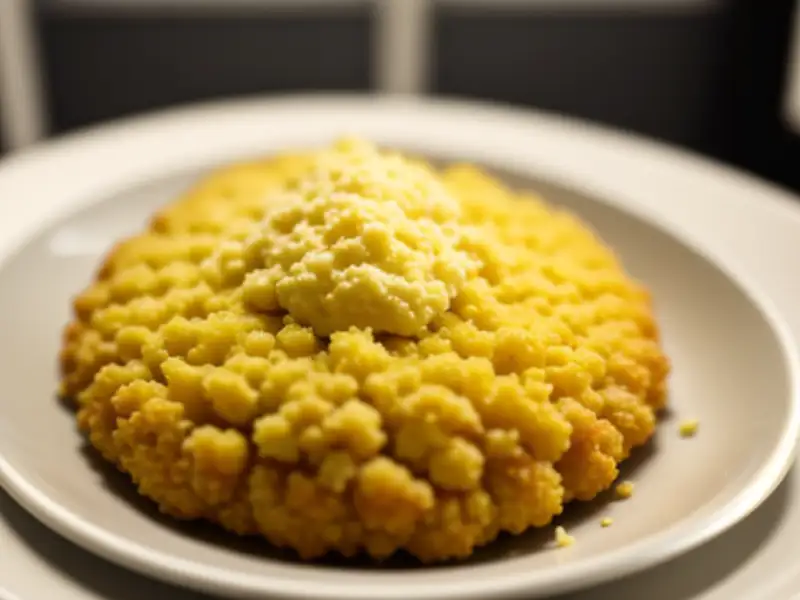 Couve-flor empanada no ovo e frita