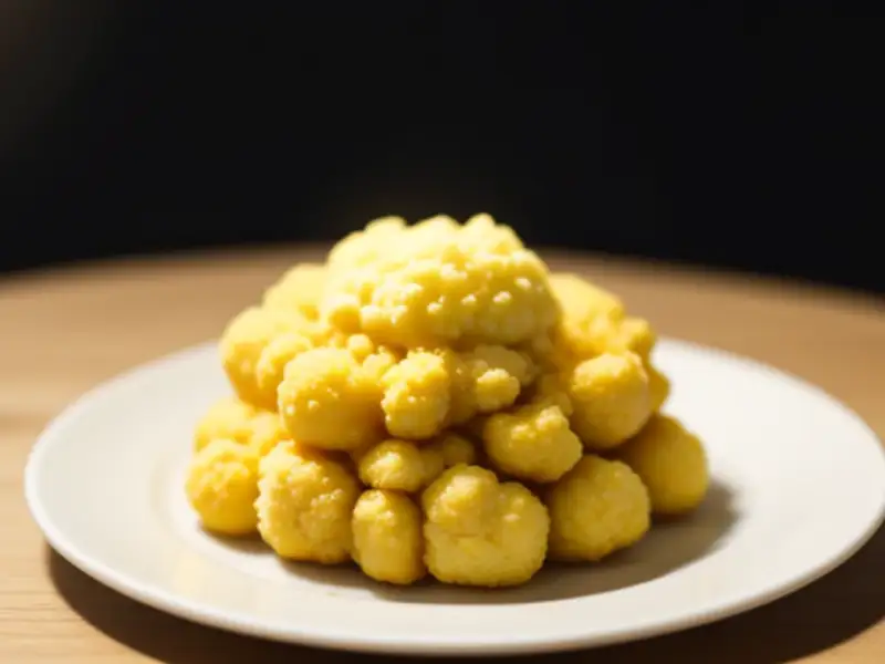 Couve-flor frita empanada e condimentada