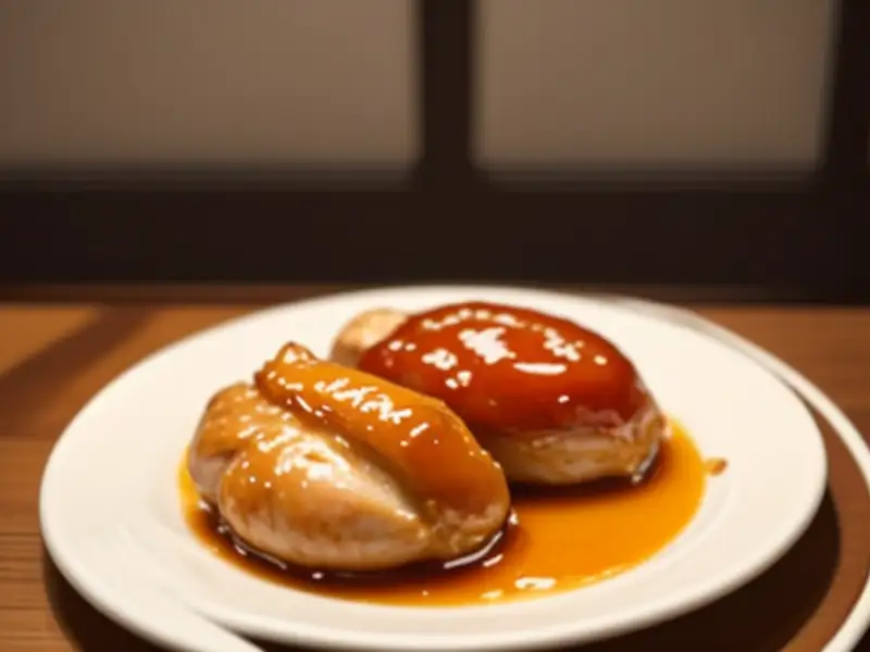 Coxas de frango com mel e salada ao vinagrete