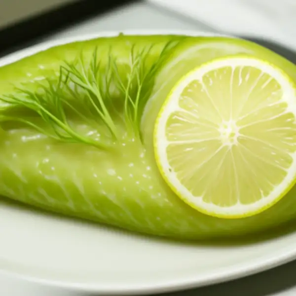 Sole fillets in a cream and dill sauce