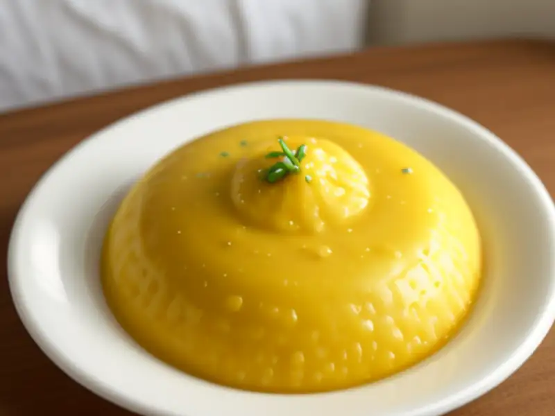 Creme aveludado de cenoura com croûtons
