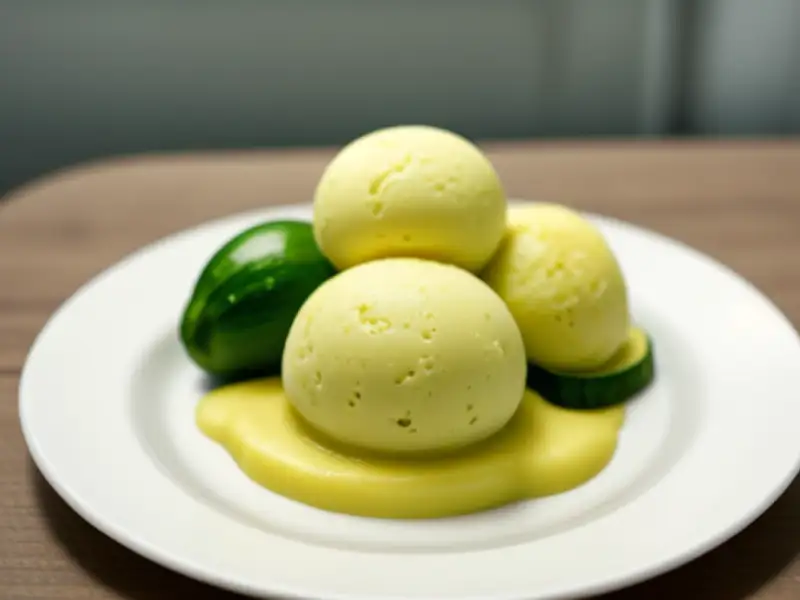 Crème glacée à la courgette