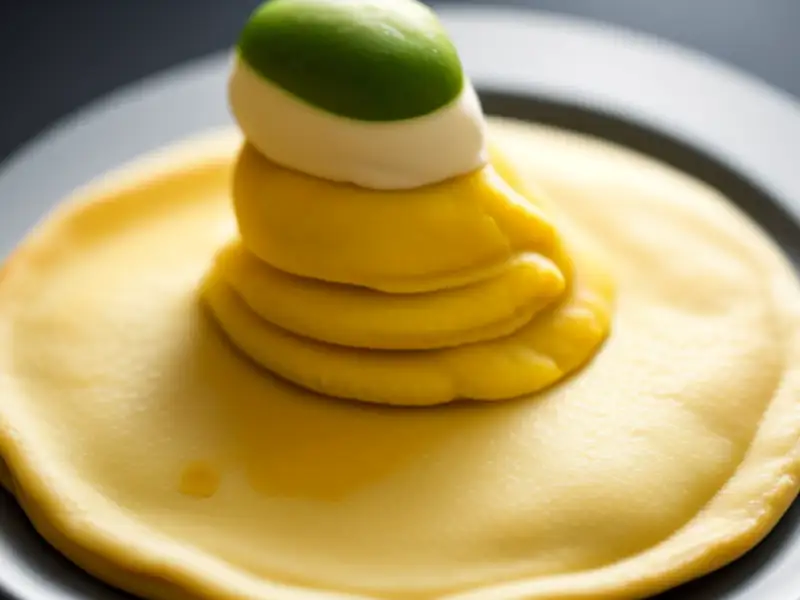 Crepes de milho com recheio de abacate