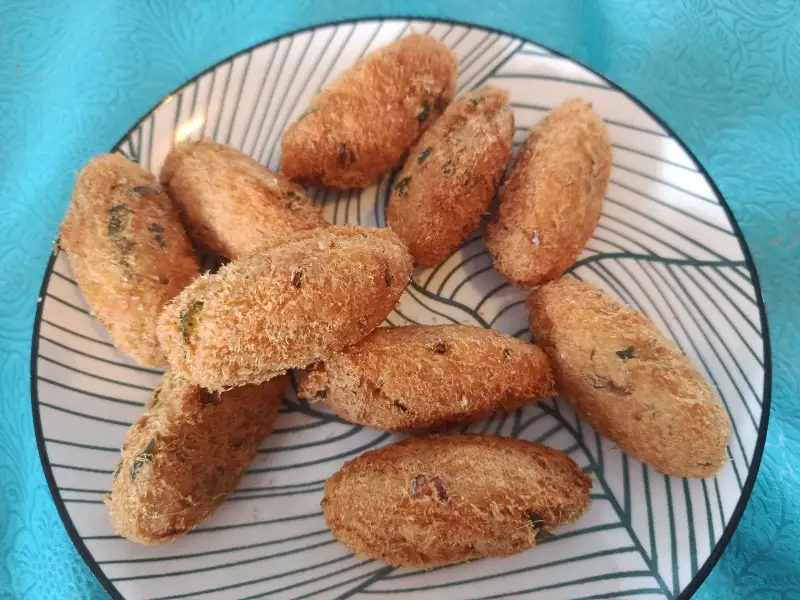 Bolinhos de bacalhau e batata