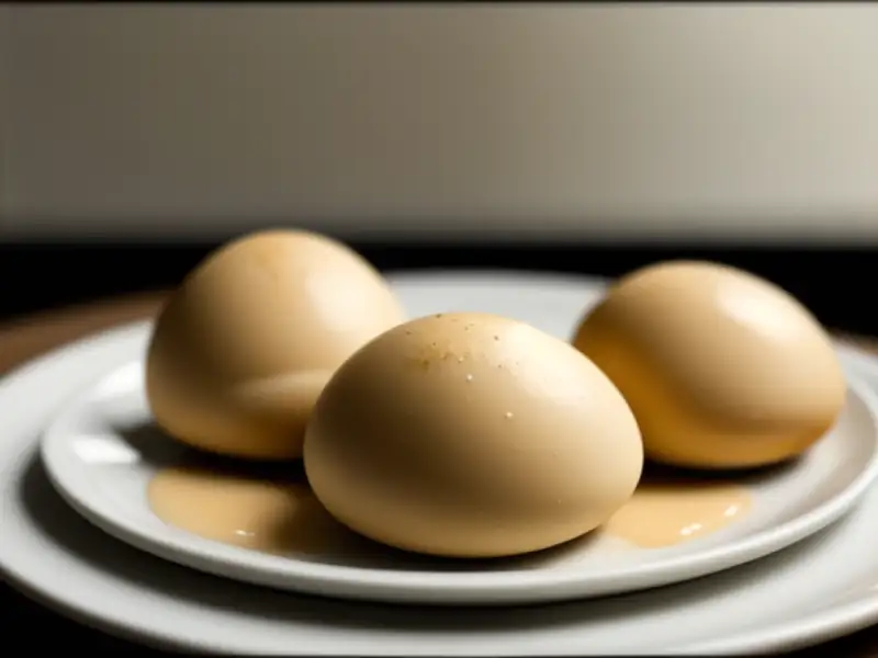 Croquetes de cogumelos, ovos cozidos e nozes