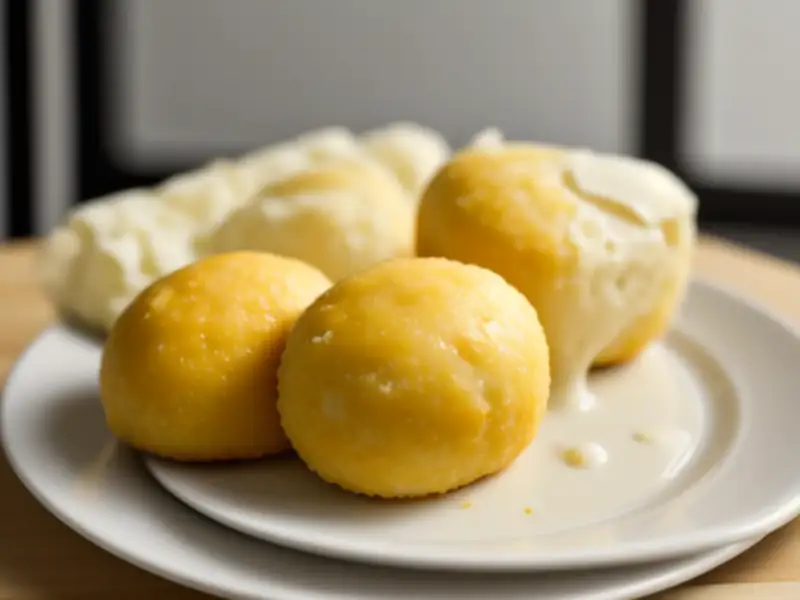 Croquetes de frango e ovo cozido