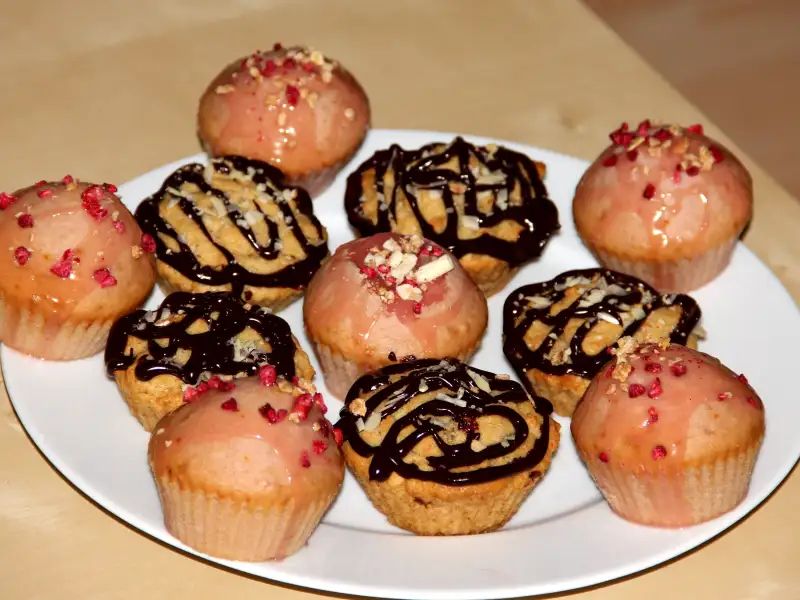 Cupcakes con un cuore di cioccolato