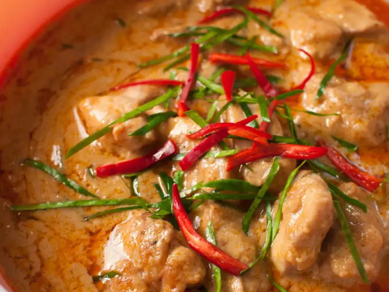 Curry Panang com frango